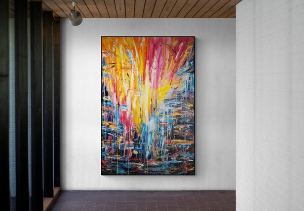 Spotlit Corridor Wall In Gallery(5)