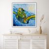 Mockup Frame In Cozy Coastal Style Home Interior
