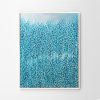 Artist Leni Kae Morning Blue Rising 2a White Frame Interior Design Blue Abstract Landscape