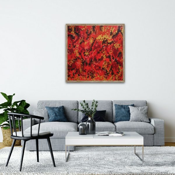 Homage In Red In Situ