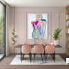 Mock Up Poster In Dining Room Background, 3d Illustration