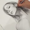 Sydney Artist Leni Kae Drawing Artist Studio Lenikae.com.au