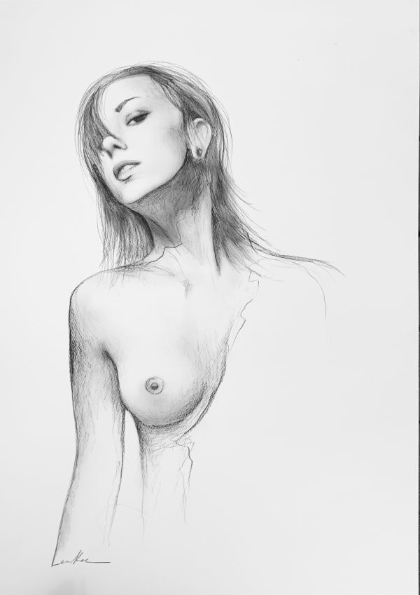 Sydney Artist Leni Kae Reveal Nude Woman Works On Paper