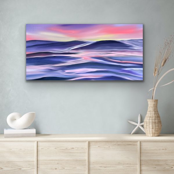 Tropical Swimming At Sunset Alanah Jarvis Ocean Painting Coastal Insitu