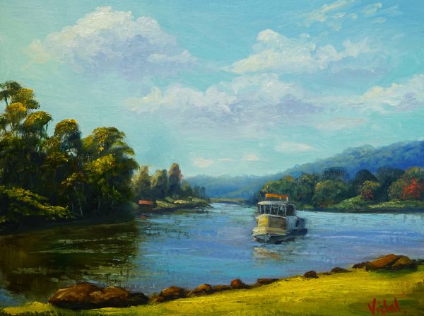 2021p36 Ferry On The River Mullumbimby, Nsw V2