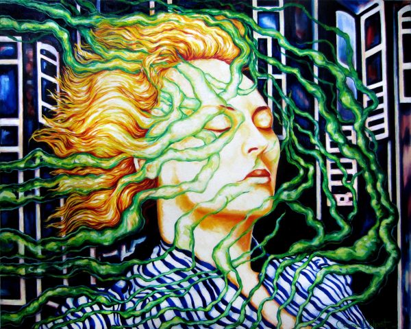 Day Dream Art Lovers Australia Oil Painting On Canvas Carmen Delprat Art