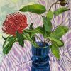 Cornwell Alicia Blue Glass Waratah And Wattle