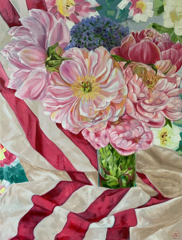 Cornwell Alicia Peonies And French Stripes