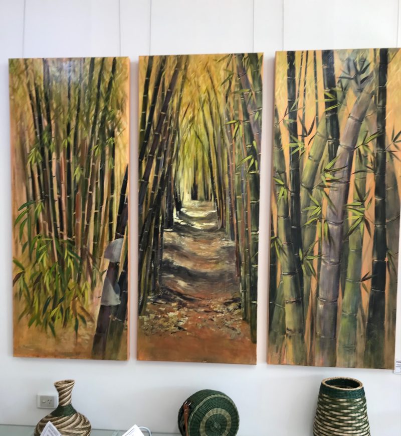 Bamboo Trail triptych