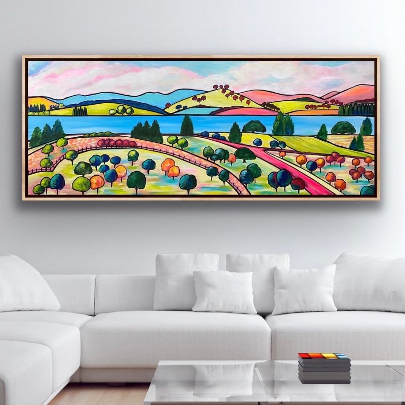 Gelato Pink Roads (Framed)