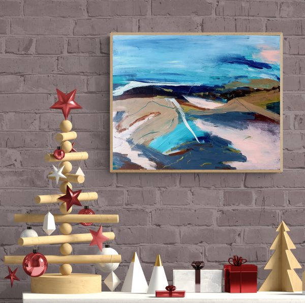 Modern Christmas Interior With Dresser (7)