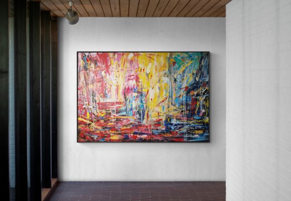 Spotlit Corridor Wall In Gallery(6)