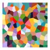Stephen Baxter Diamond View Crowd Print Voronoi Diagram W90 X H90cm Archival Print On Textured Rag Paper Edition Of 50 Copy