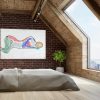 Contemporary Bedroom Colourful Figurative Painting On Wall Bodyline Bold Vi Sarah Jane Artist