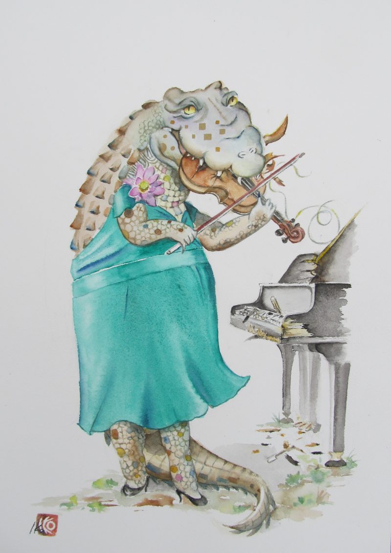 Lady Crocodile – Music is not her thing