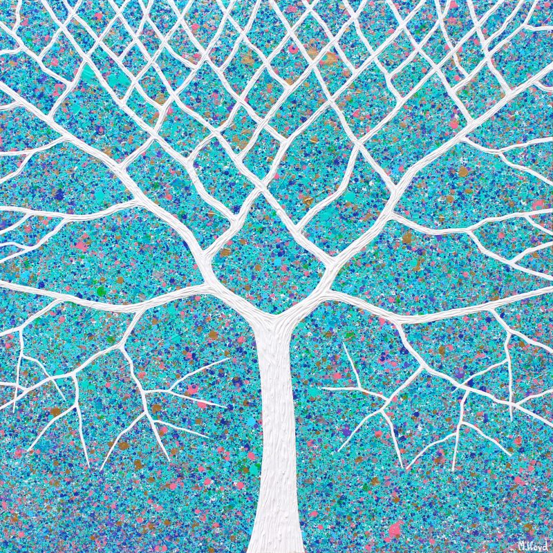 Tree – Coastal Spring Garden Textured abstract