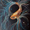 Sydney Artist Leni Kae Orange Betta Fish Art Copyright