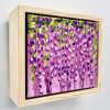 Wisteria 2 Songbird Designz Deborah Lang Abstract Wisteria Vines Texture Embossed Floral Botanicals Purple Green Gold Leaf Natural Timber Floating Frame Style Contemporary Modern Art 3
