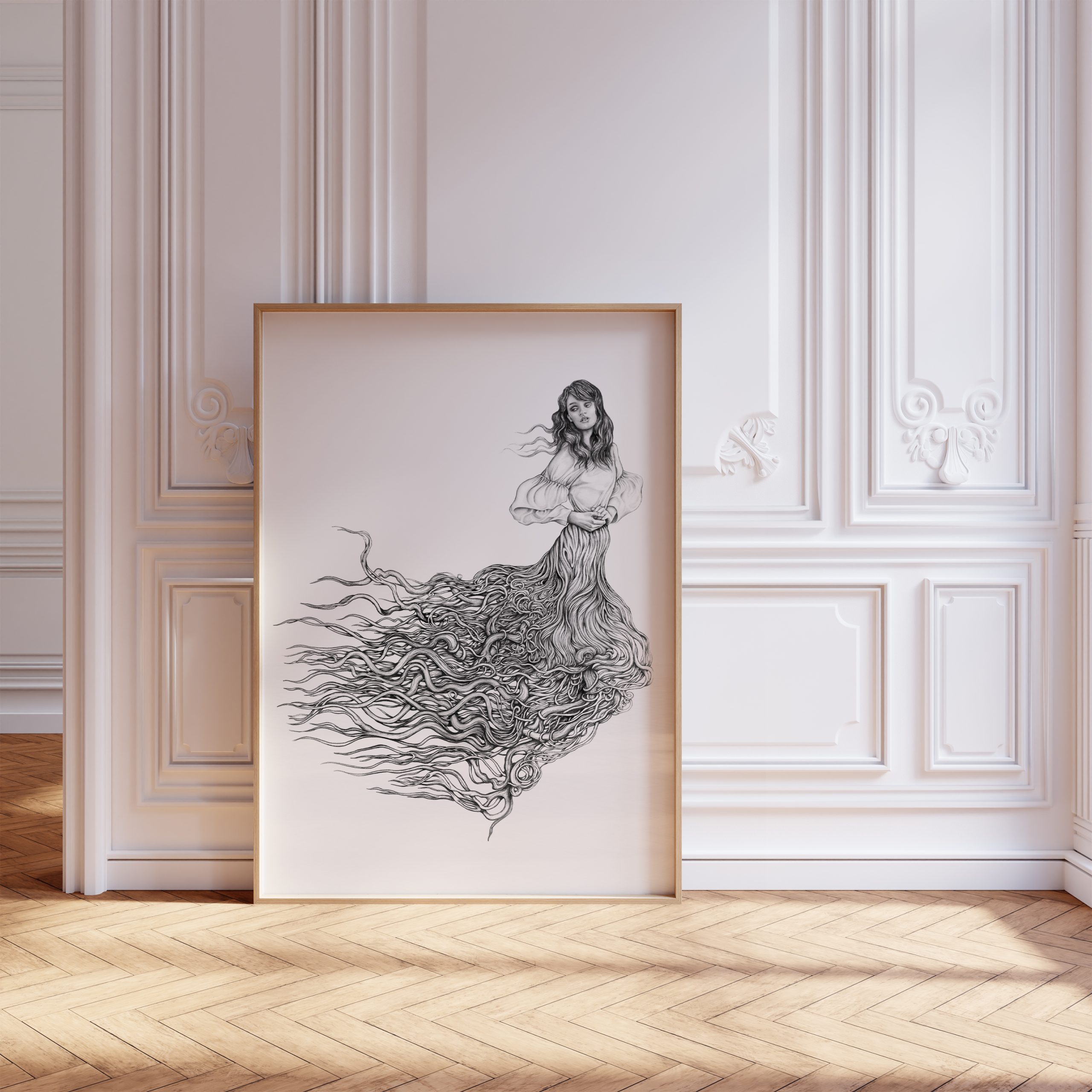 Girl With Sleeves White Exotic