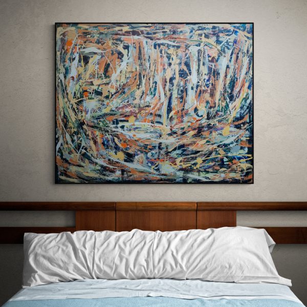 Alina Zorkina Art Abstract Orange Sherbert 152x122 Abstract