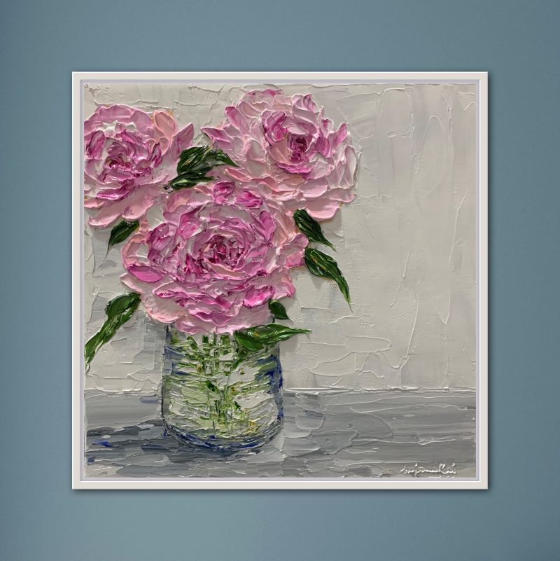 Peonies in vase