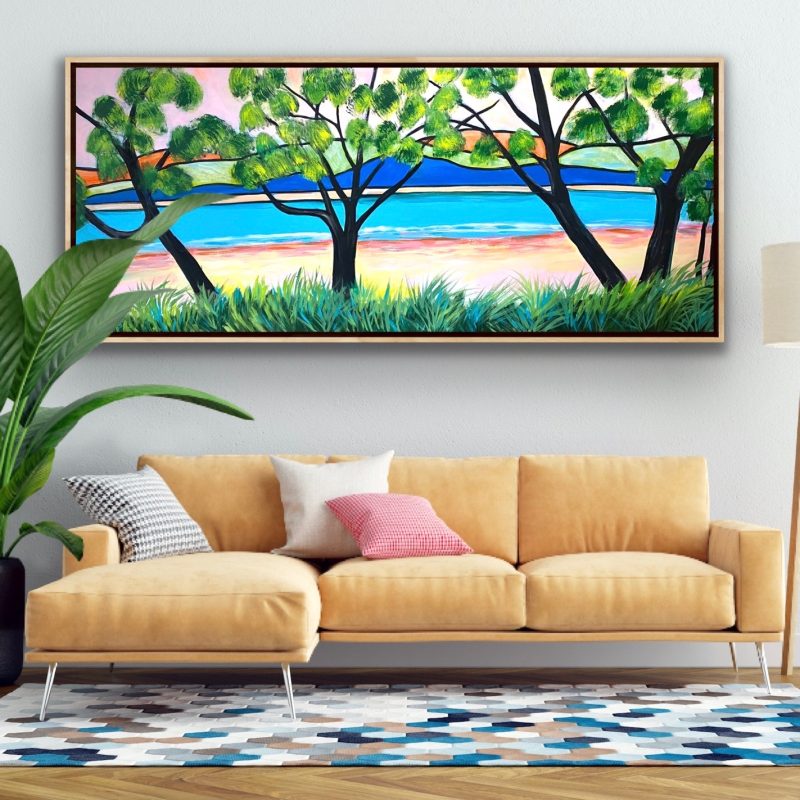 Salty Grasses and the Blue (Framed)