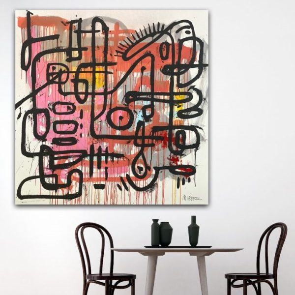 Martin Breeze Finch Insitu Abstract Paintings Art Lovers Australia