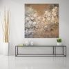 Wild White Rose High Rise Glass Console