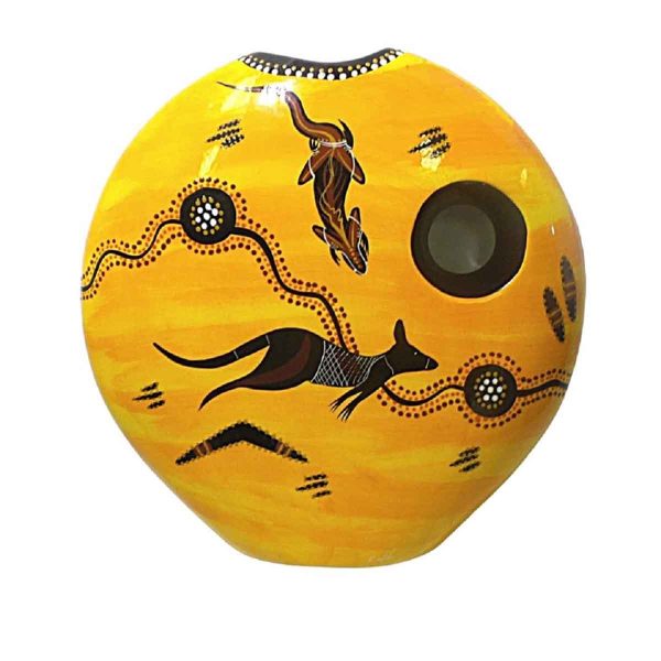 Authentic 38 Cm Sunset Kangaroo Vase Front