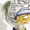 Art Lovers Australia Flower Power Person Urn Ceramic Close 2