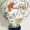 Art Lovers Australia Flower Power Person Urn Ceramic Close 4