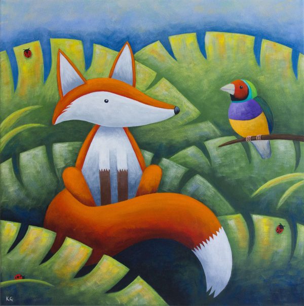 Frankie And The Finch 20x20 Large