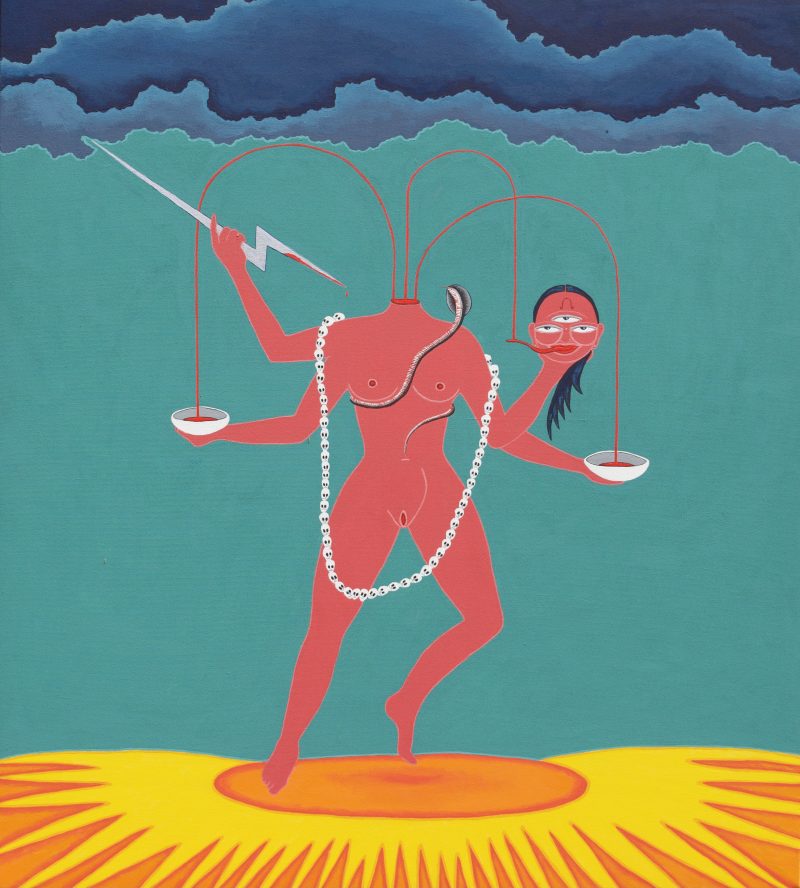 In The Nature Of Chinnamasta By Lisa Sommerlad From The Matangi River Series 69cmx76cmx3cm.jpeg 800x888