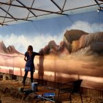 Jay Mt Artist Painting Mural With Acrylic (1)