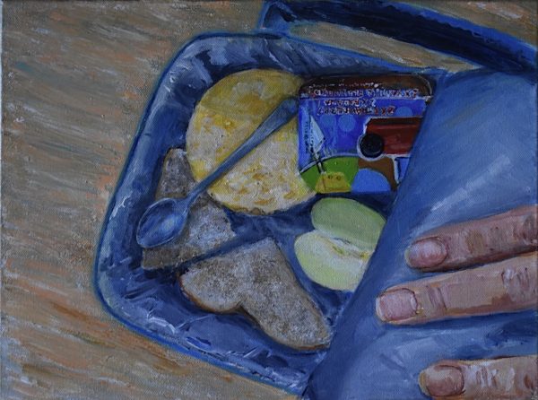 O'sullivan, Anne, 'school Lunch,' Acrylic On Canvas, 30 X 40 Cm