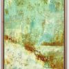 Paradise Blue 50cmx60cm Framed Mixed Media Wendy Peters