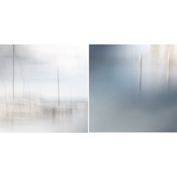 Peaceful Marina Diptych Square