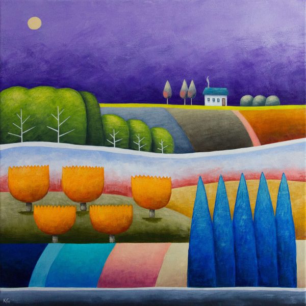 Purple Pop 20x20 Large