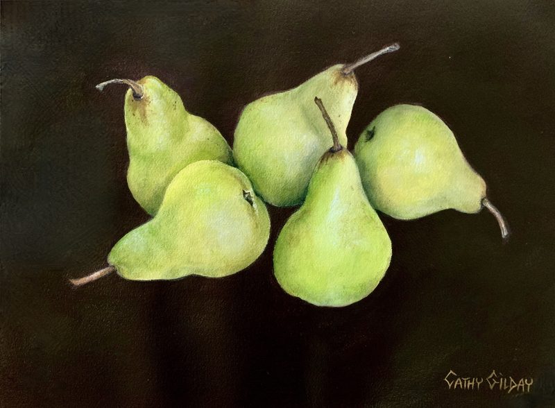 Five Pears, Still Green