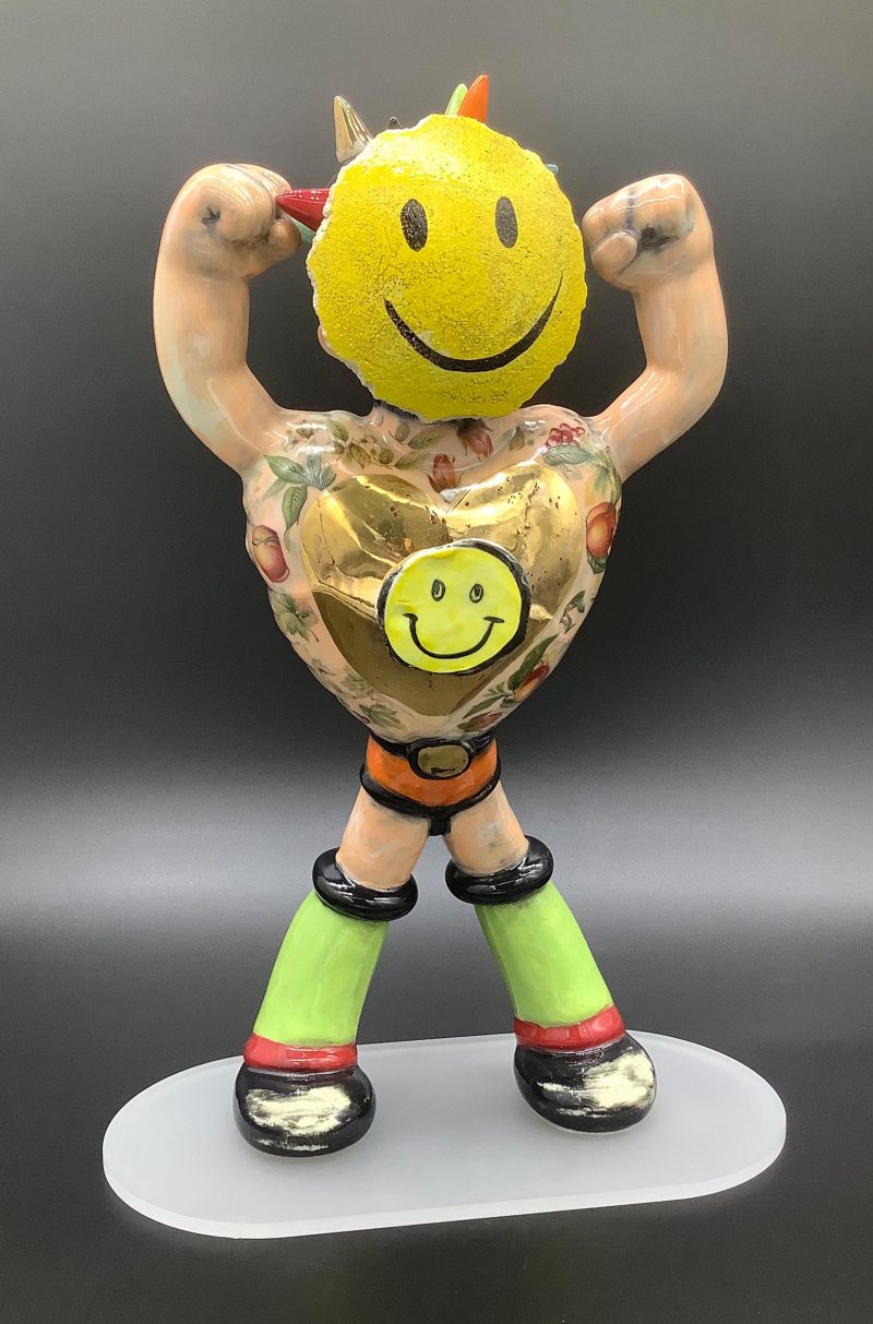 Happy Face Big Heart Vase