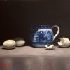 Milk Jug With Blue Eggs