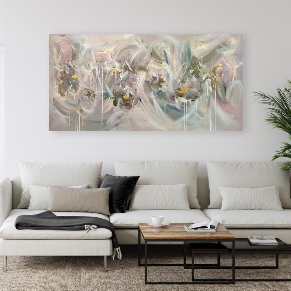 Wall Mockup In Scandinavian Interior. Interior Wall Mockup. Wall Art. 3d Rendering, 3d Illustration