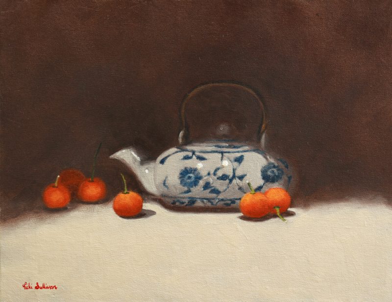 Teapot with Cumquats