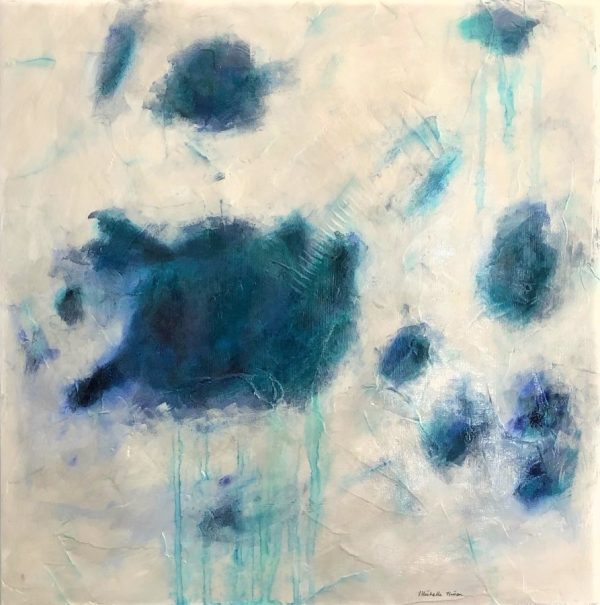 Blue Art Abstract Original Michelle Nixon Rapidimpressionsonlineartgallery For Sale