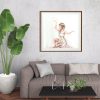 Sydney Artist Leni Kae Like A Bird Portrait Modern Lounge Room Interior Design