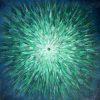 1. Leni Kae Malachite Mandala Starburst Abstract Art Healing Landscape