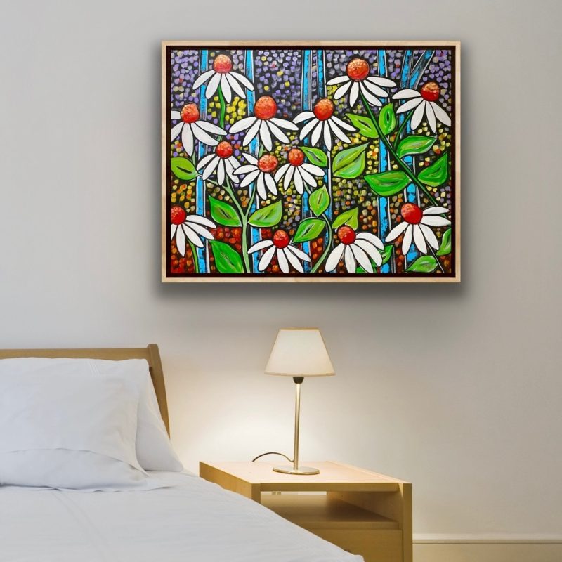 Summer Echinacea Dreamer – Framed