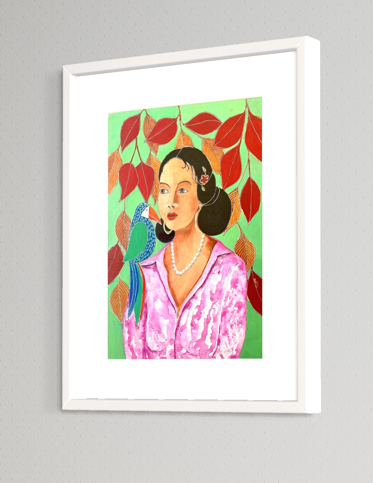 243 Lady In Pink Sideview