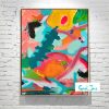 Abstract Painting Bright Colours Titled Colour Joy Australian Artist Sarah Jane