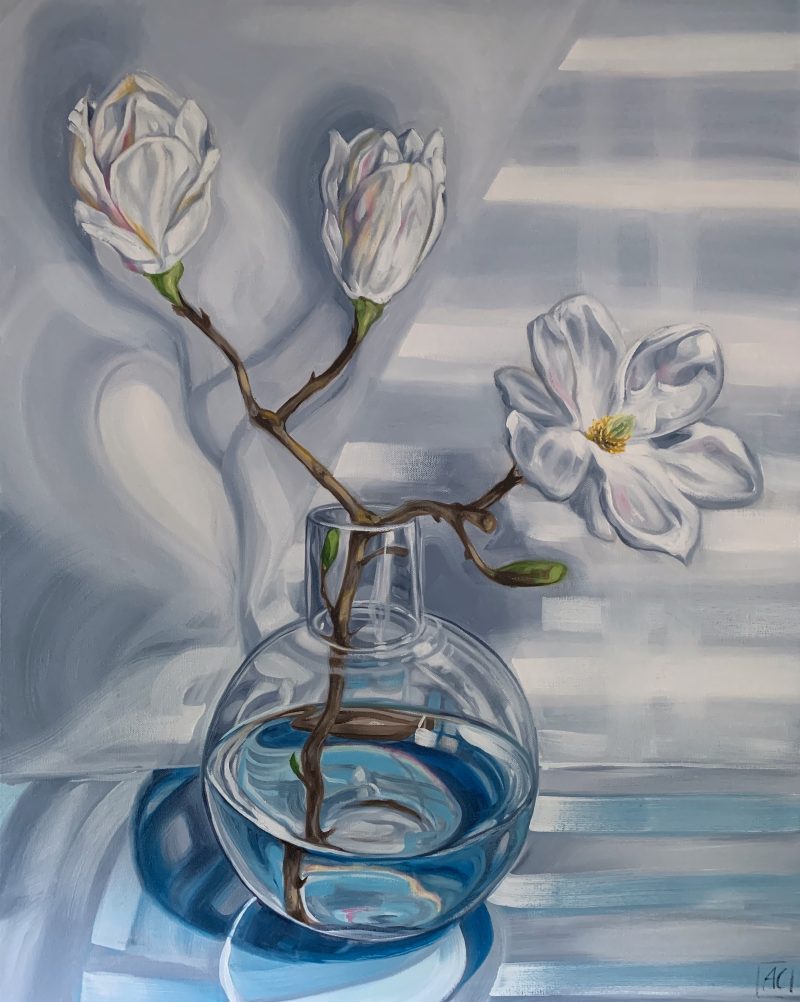 Magnolia Reflections in Blue No 2